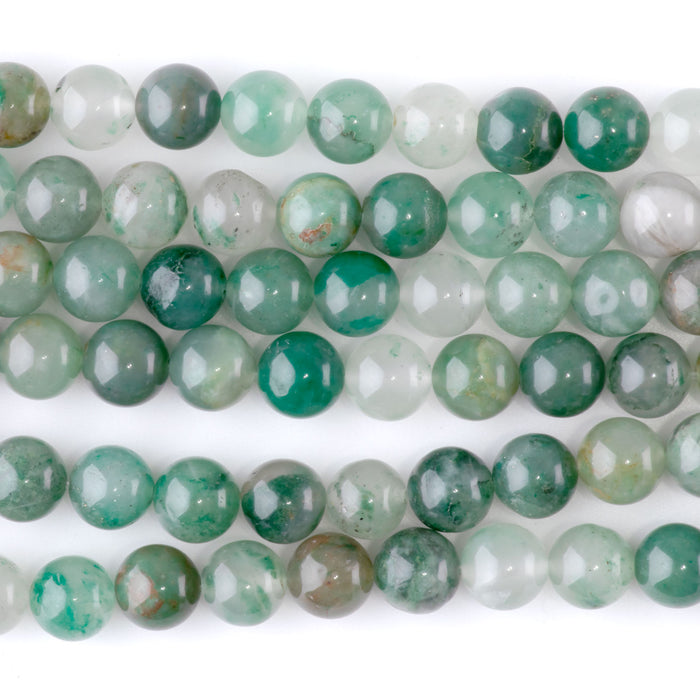 Green Chalcedony 8mm Round - 15-16 Inch