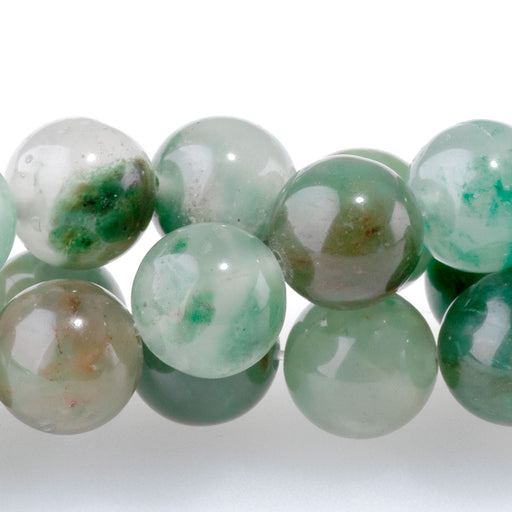 This is a Dakota Stones 8mm Green Chalcedony Gemstone strand with round beads in 15-16 inch strand.