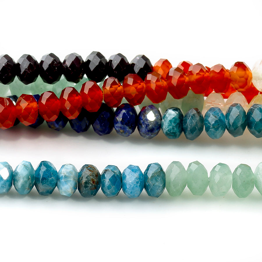 Chakra 6mm Faceted Rondelle - 15-16 Inch