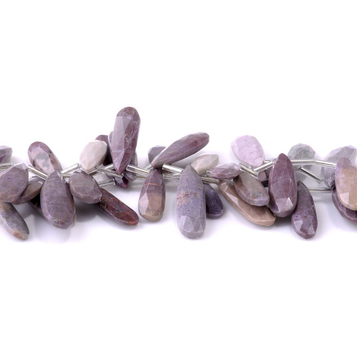 Charoite 10x30mm Drop Faceted - 8 Inch