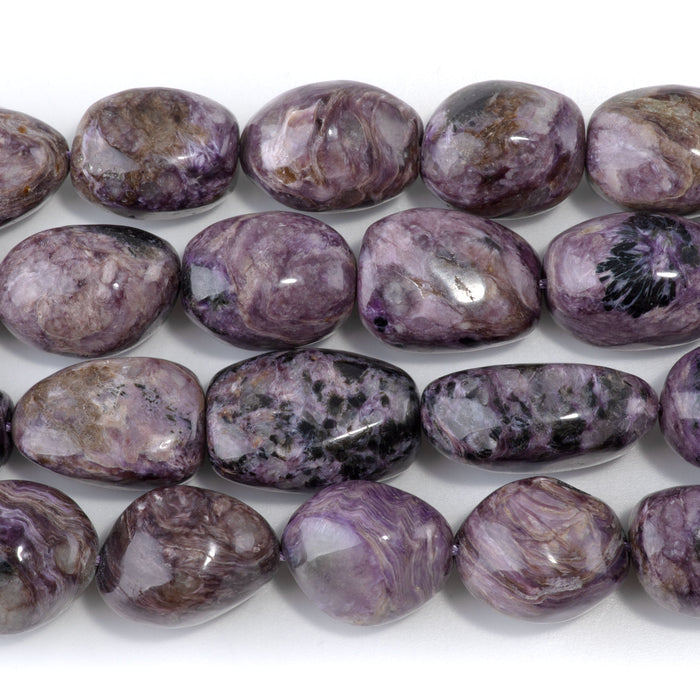 Charoite 14x16-18x24 Nugget - 15-16 Inch