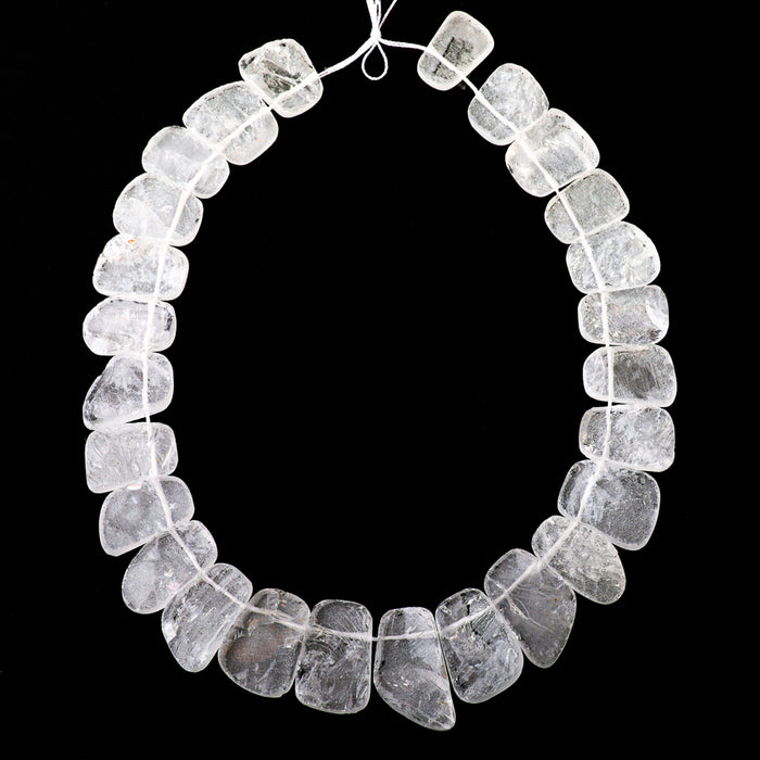 Crystal Quartz 13x20-20x28 Rounded Rough Collar