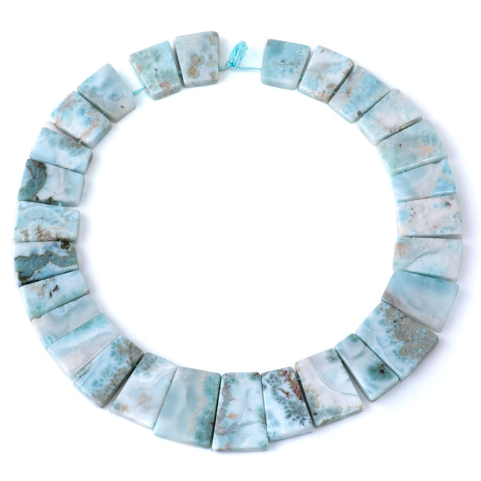 Larimar 15x18-18x28mm Collar