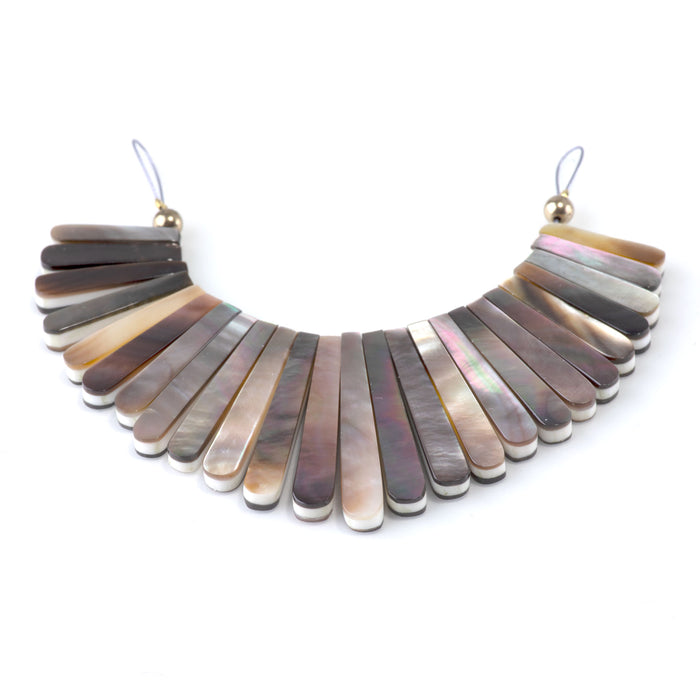 This is a Dakota Stones Black Mother of Pearl Stick piece from the Dakota Stones collection.