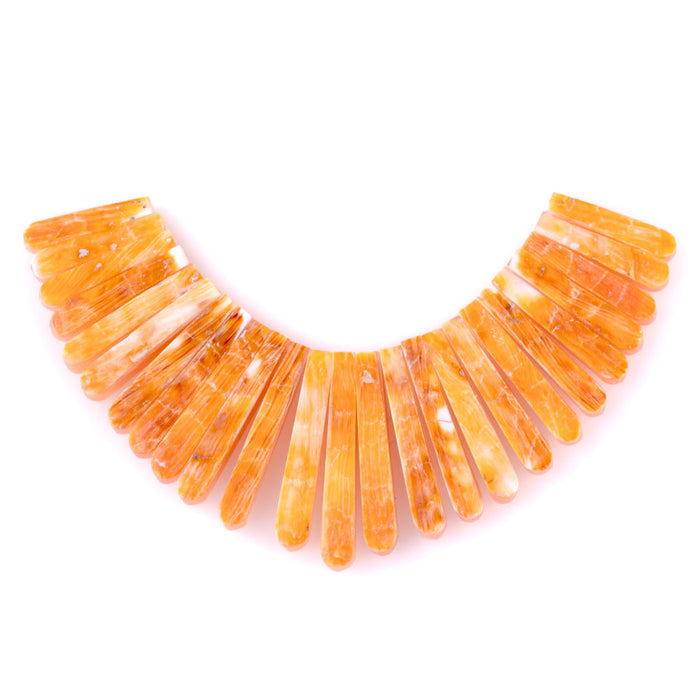 Spiney Oyster Orange 5X19-30mm Stick Collar