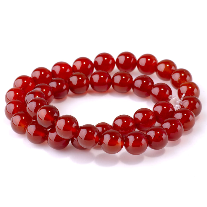 Carnelian 10mm Round - 15-16 Inch