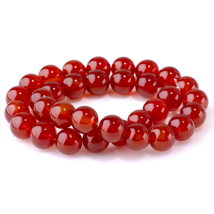Carnelian 12mm Round - 15-16 Inch