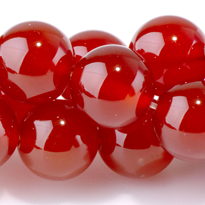 Carnelian 12mm Round - 15-16 Inch