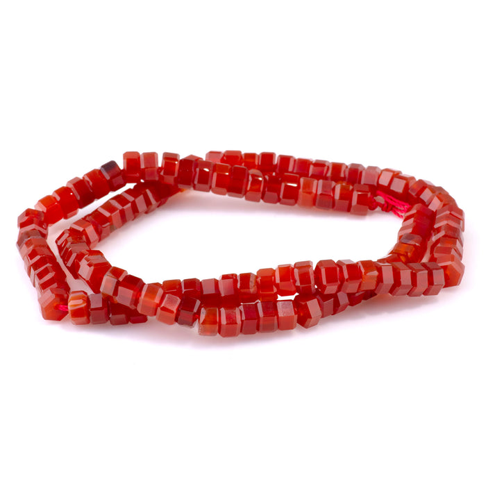 Carnelian 6mm Hexagon - 15-16 Inch
