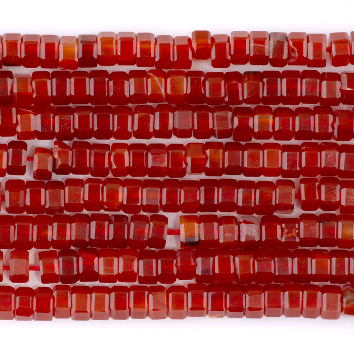 Carnelian 6mm Hexagon - 15-16 Inch