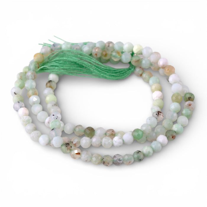 SPECIAL PRICE Chrysoprase 3mm Faceted Round - 15 Inch