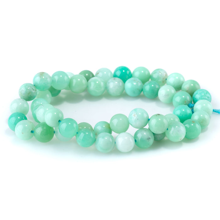 Australian Chrysoprase AA 8mm Round - 15-16 Inch