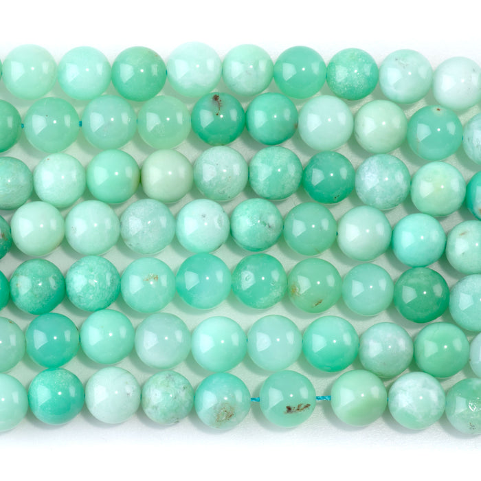 Australian Chrysoprase AA 8mm Round - 15-16 Inch