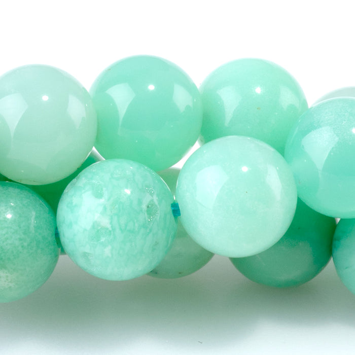 Australian Chrysoprase AA 8mm Round - 15-16 Inch