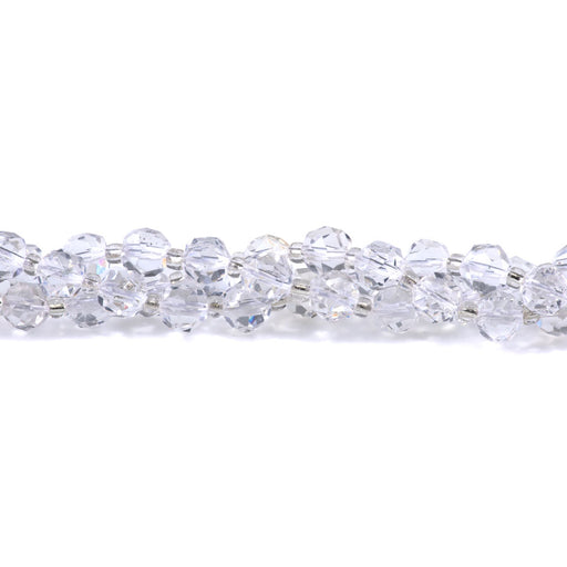 This is a Dakota Stones 10mm Crystal Quartz Gemstone strand with A grade nugget beads in 15-16 inch strand.