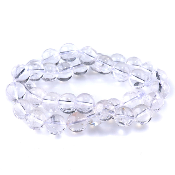 Crystal Quartz 10mm Round A Grade - 15-16 Inch
