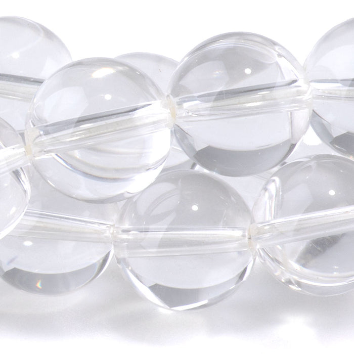 Crystal Quartz 12mm Round - 15-16 Inch