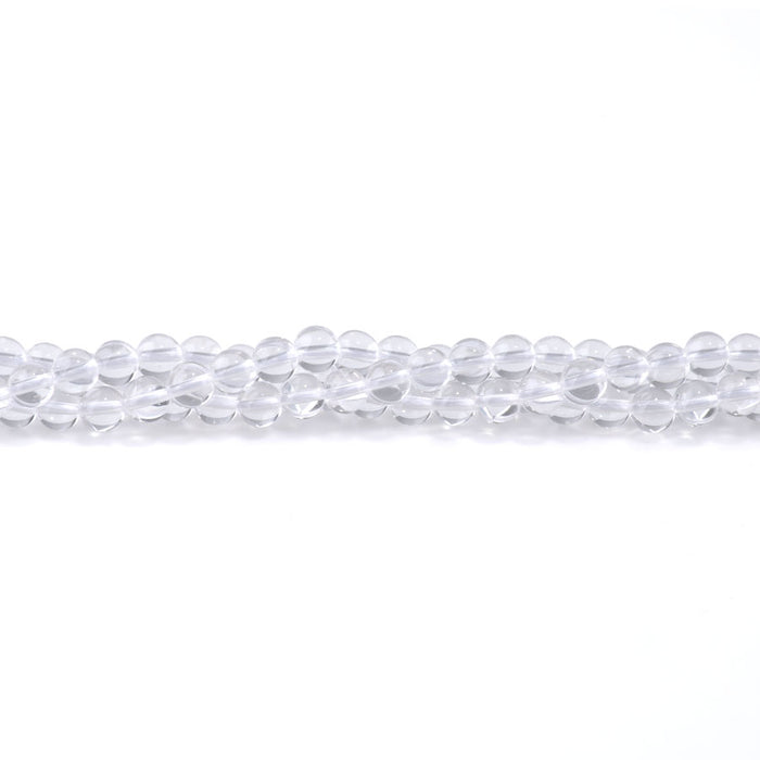 Crystal Quartz 6mm Round 15-16 Inch