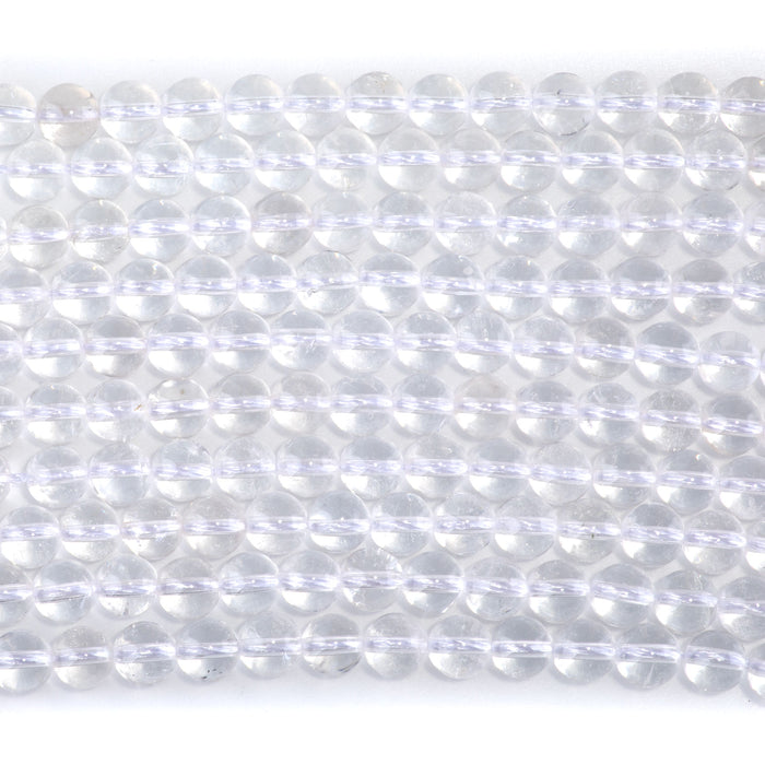 Crystal Quartz 6mm Round A Grade - 15-16 Inch