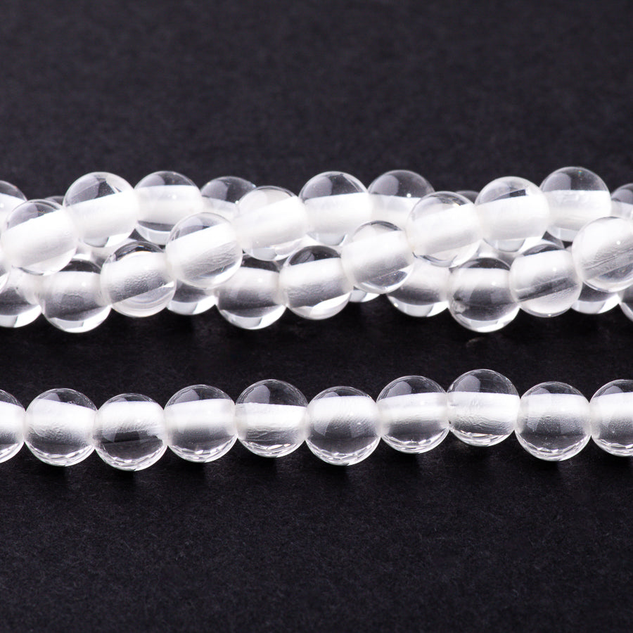 Crystal Quartz 6mm Round - Large Hole Beads