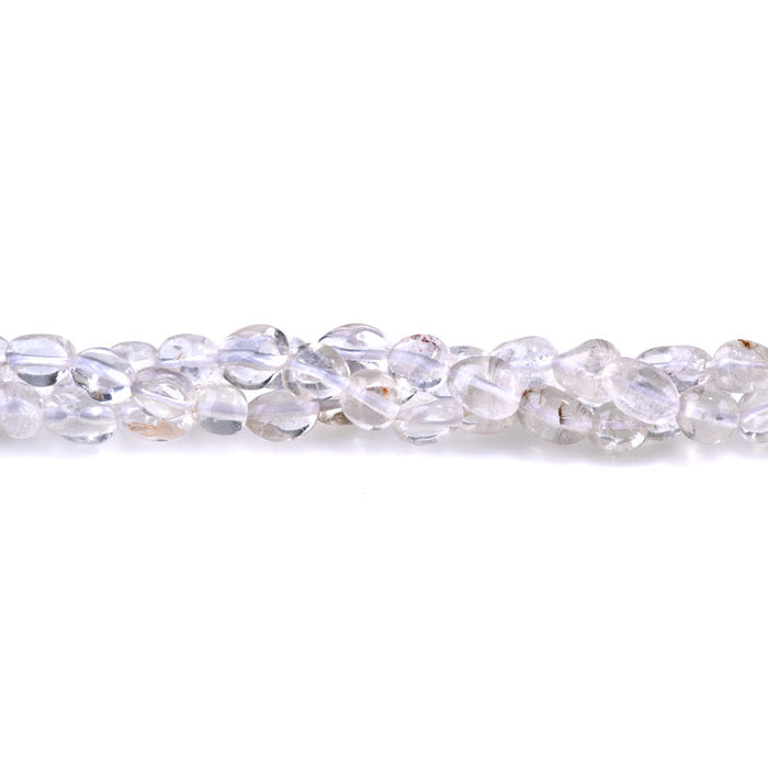 Crystal Quartz 7x9-8x10mm Pebble - 15-16-Inch
