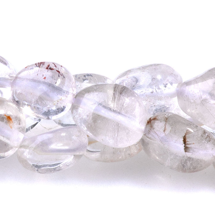 Crystal Quartz 7x9-8x10mm Pebble - 15-16-Inch
