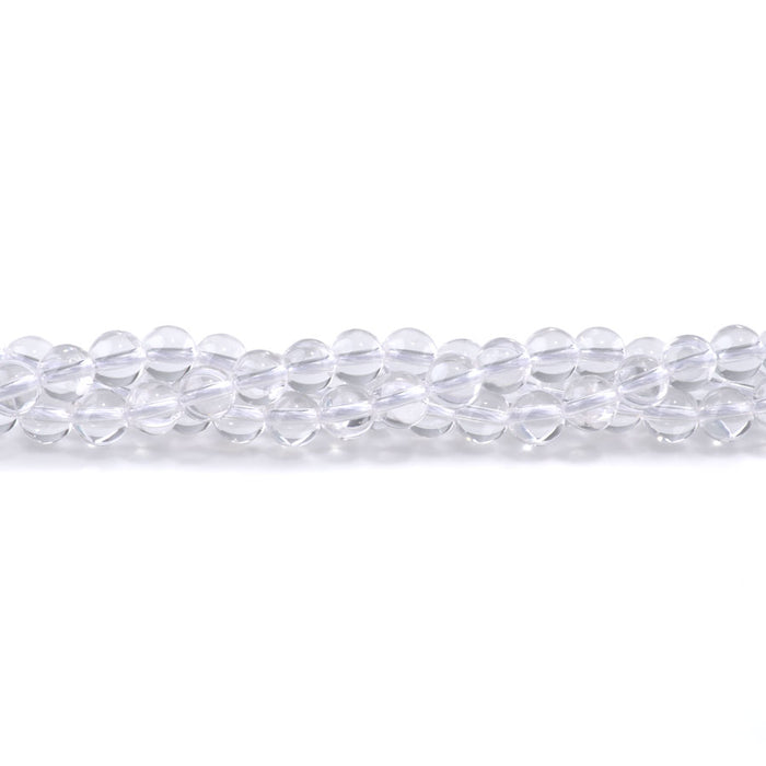 Crystal Quartz 8mm Round 15-16 Inch