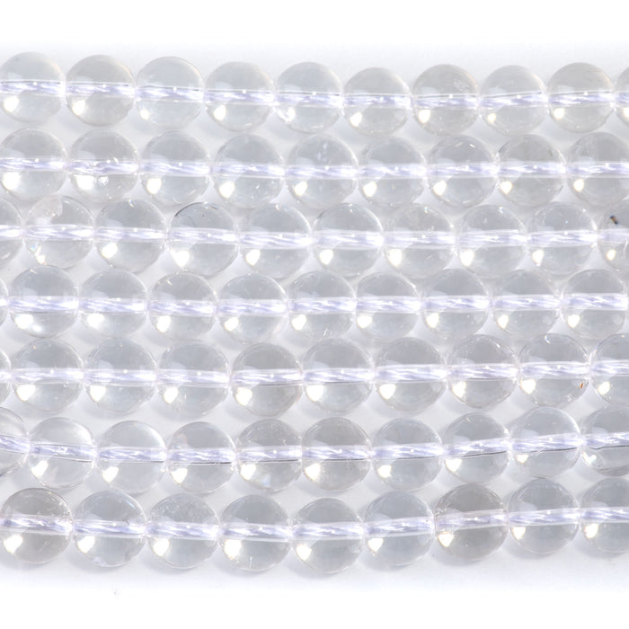 Crystal Quartz 8mm Round A Grade - 15-16 Inch