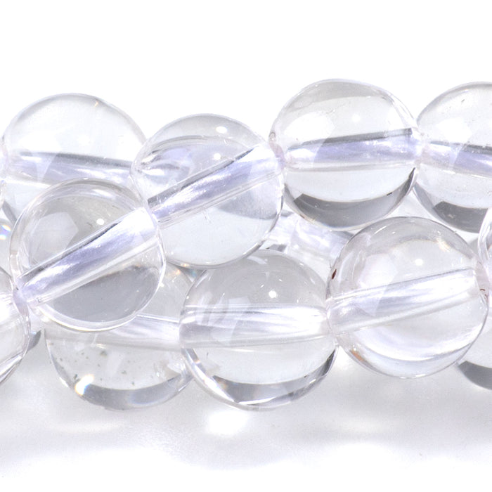Crystal Quartz 8mm Round A Grade - 15-16 Inch