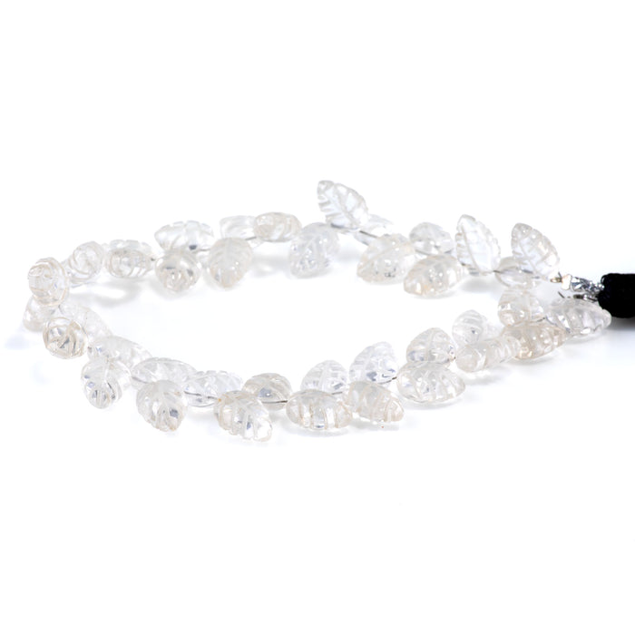 Crystal Quartz 8x11mm Leaf - 8 Inch