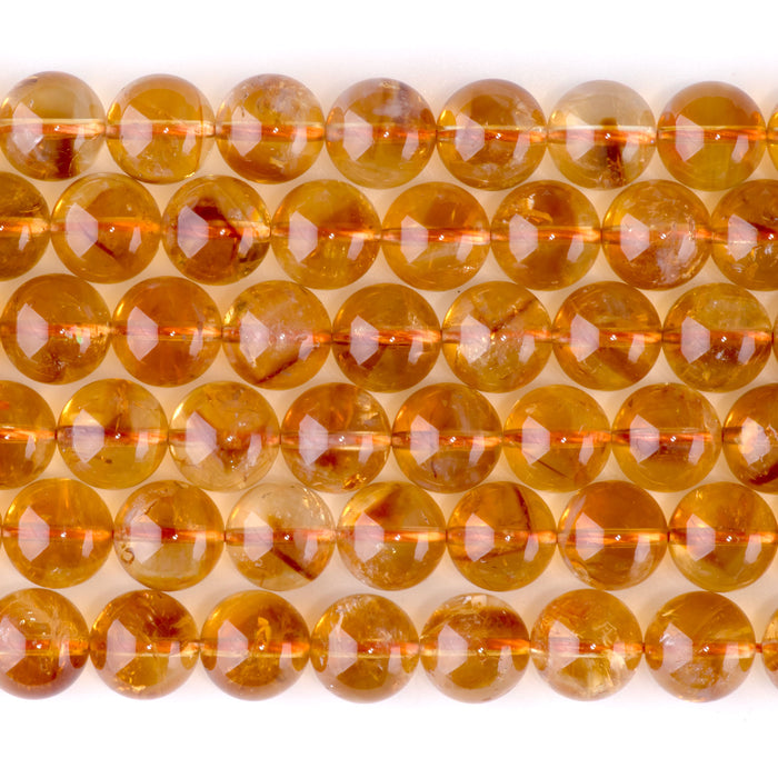 Citrine 10mm Round AAA Grade - 15-16 Inch