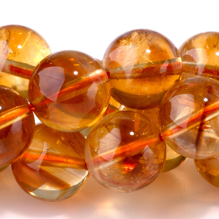 Citrine 10mm Round AAA Grade - 15-16 Inch
