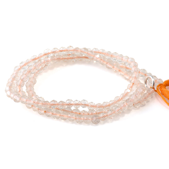 SPECIAL PRICE Citrine 3mm Round Faceted Round - 15 Inch