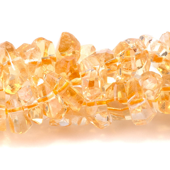 Citrine 6-9mm Faceted Chip - 15-16 Inch