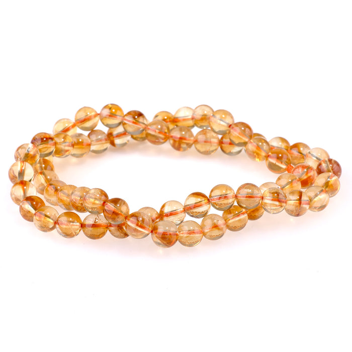 Citrine 6mm Round AAA Grade - 15-16 Inch