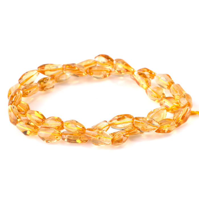 Citrine 6x11 Smooth Nugget - 15-16 Inch