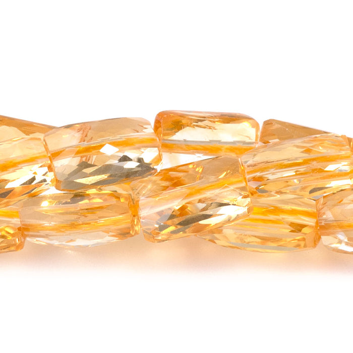 Citrine 6x9mm Faceted Rectangle - 15-16 Inch