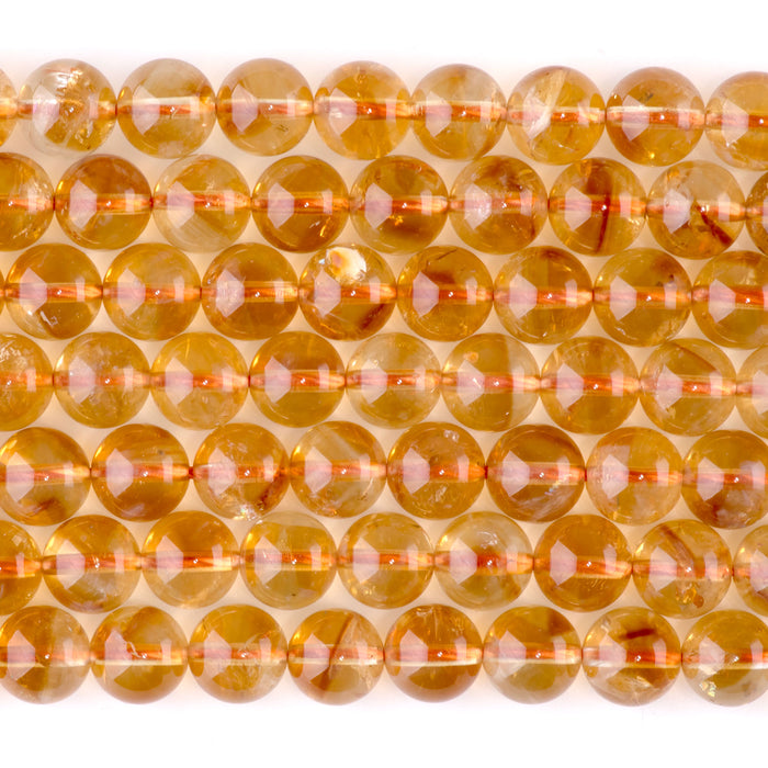 Citrine 8mm Round AAA Grade - 15-16 Inch