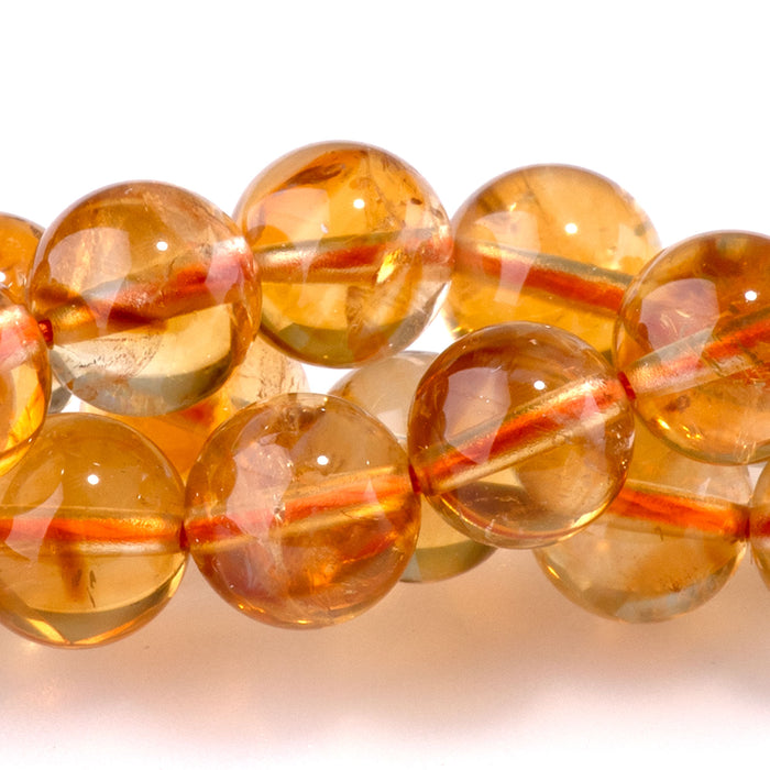 Citrine 8mm Round AAA Grade - 15-16 Inch