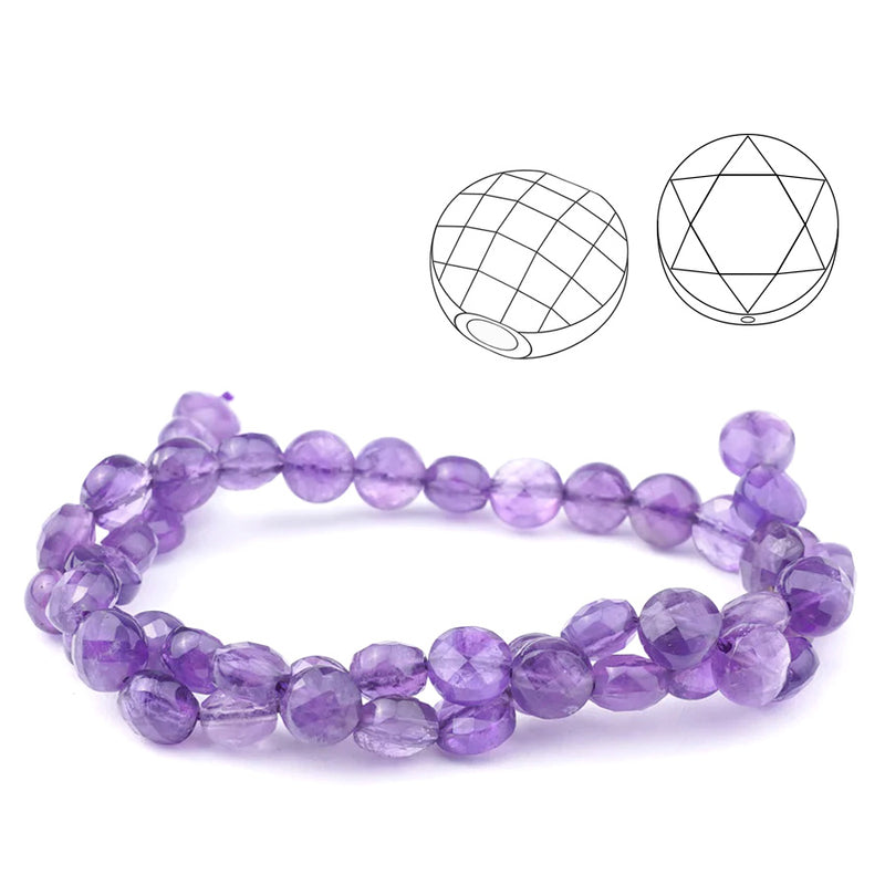 Faceted Coin Beads