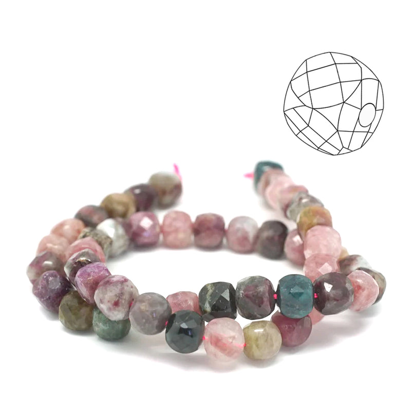 Faceted Cube Beads