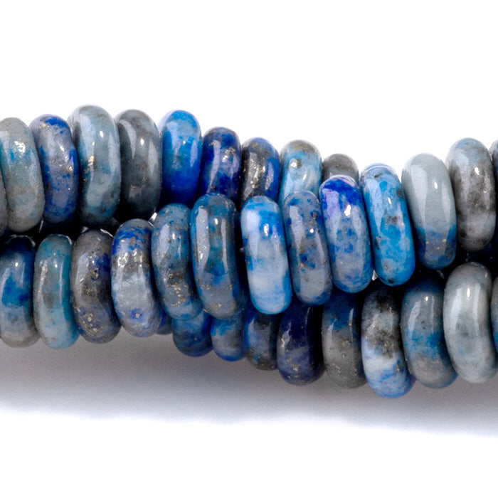 Denim Lapis 2x6mm Thin Rondelle - 15-16 Inch