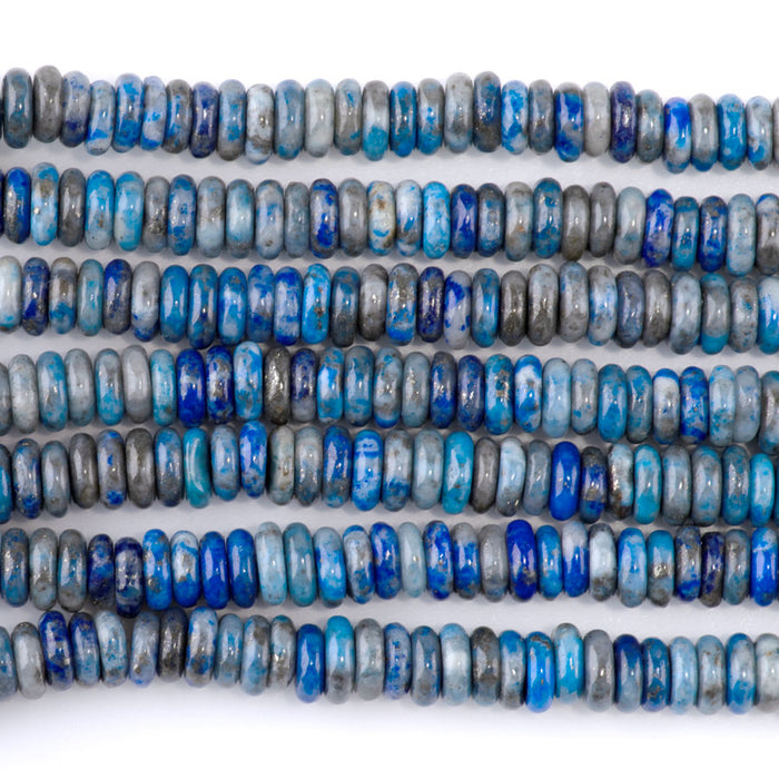 Denim Lapis 2x6mm Thin Rondelle - 15-16 Inch