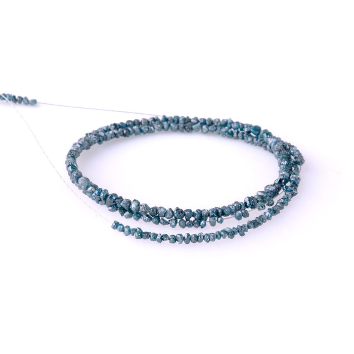 Blue Diamond 2-3mm Rough Nugget - 15-16 Inch