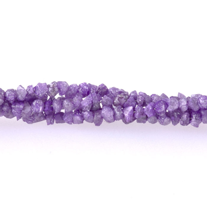 Purple Diamond 2-3mm Rough Nugget - 15-16 Inch