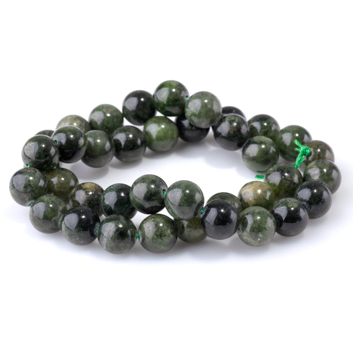 Diopside 10mm Round - 15-16 Inch