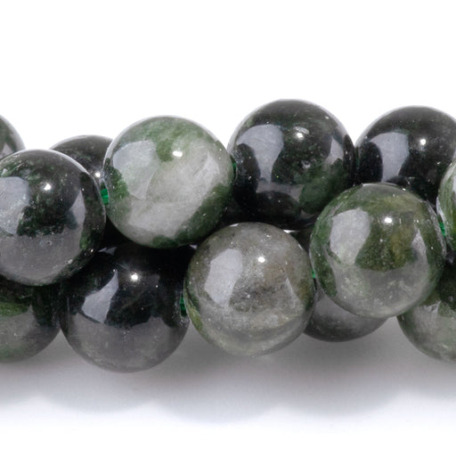 This is a Dakota Stones 8mm Diopside Gemstone strand with round beads in 15-16 inch strand.