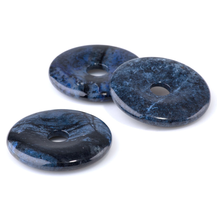 Dark Dumortierite 40mm Donut Pendant