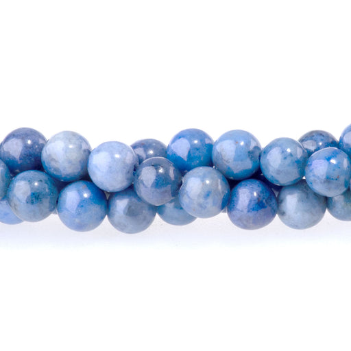 This is a Dakota Stones 4mm Dumortierite Gemstone strand with AAA grade round beads in 15-16 inch strand.
