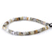 This is a Dakota Stones 6mm Dendritic Opal Large Hole Gemstone strand with faceted hexagon beads in 8 inch strand.